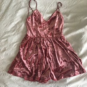 Red Velvet Romper